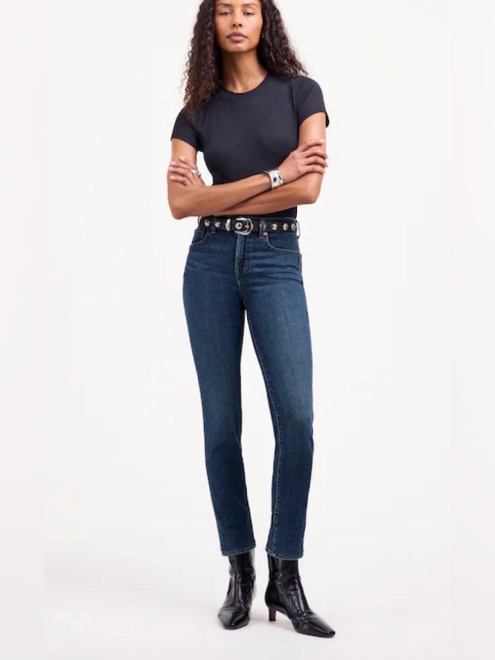 NWOT Madewell Midrise Stove Pipe Jean 28